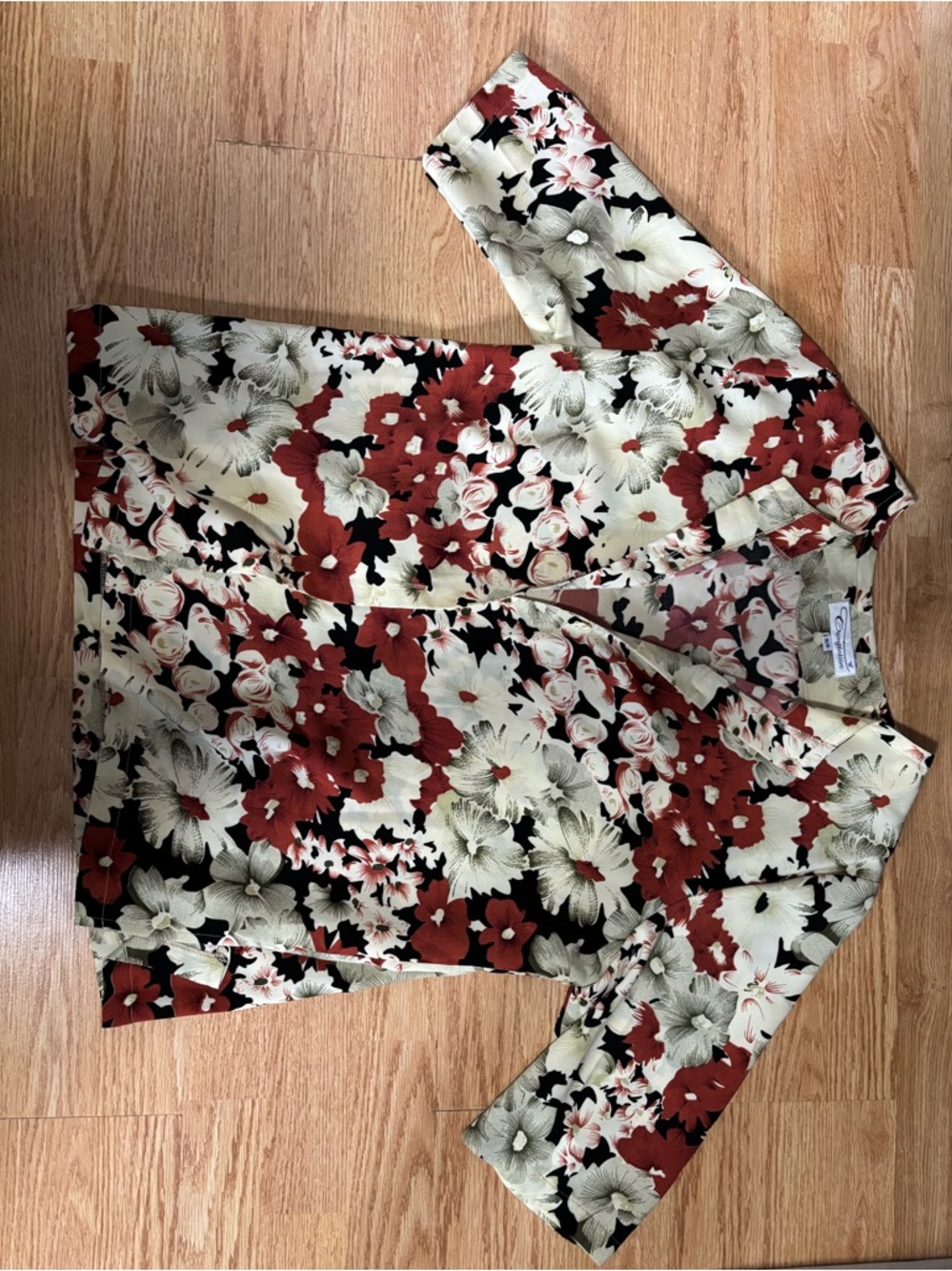 Floral button up blouse